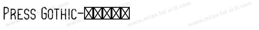 Press Gothic字体转换